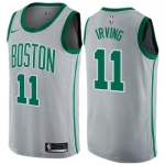 Баскетбольная джерси Kyrie Irving Boston Celtics Grey Green Nike