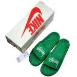 Сланцы Nike Benassi x Stussy Green