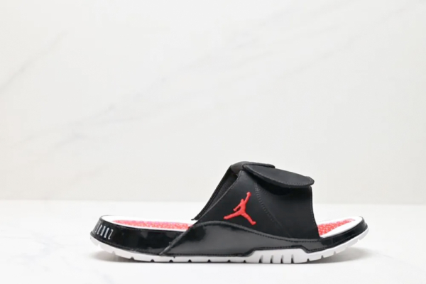 СЛАНЦЫ NIKE JORDAN HYDRO IV RETRO черно-красный-купить в-time2win.ru