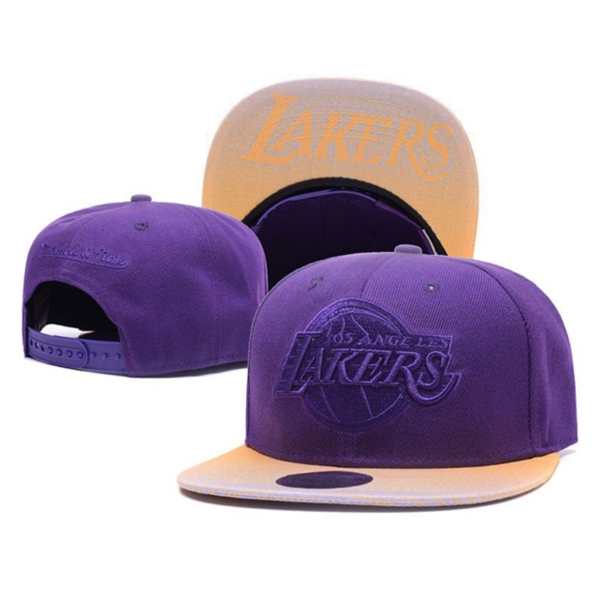 Снепбек NBA Los Angeles Lakers Mitchell & Ness Purple Orange